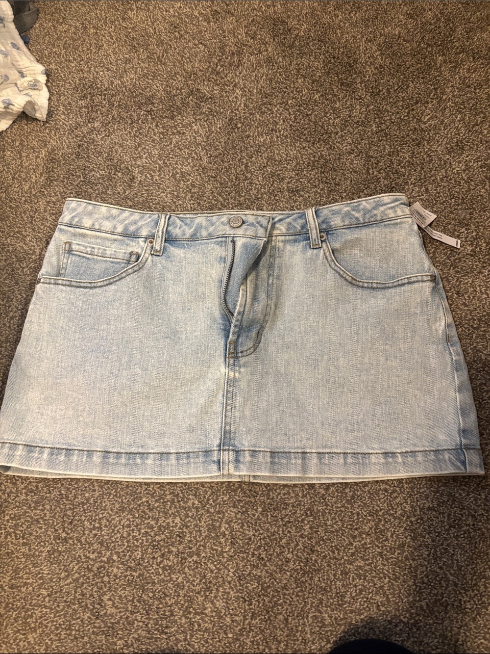 Tillys RSQ Light Blue Denim Mini Skirt